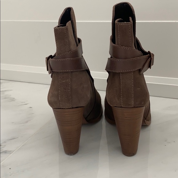 Dune London suede wood heel boots - Picture 2 of 4